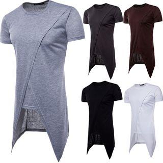 Long Hem Short-sleeve T-shirt