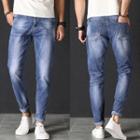 Elastic Tapered Jeans