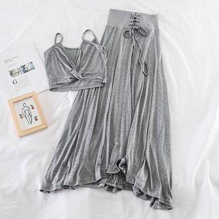 Set: Camisole + High-waist Skirt