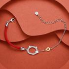 Cat Alloy Red String Bracelet Red & Gold & Silver - One Size