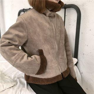 Fleece Lined Biker Jacket