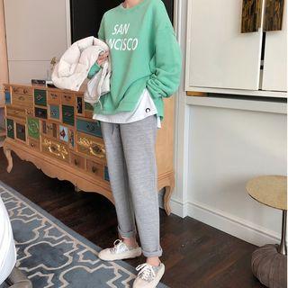 Lettering Pullover / Padded Vest / Drawstring Pants