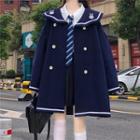 Double-breasted Sailor Collar Coat