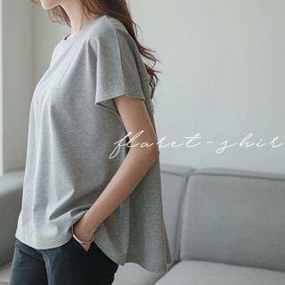 Dip-back Cotton Swing Top