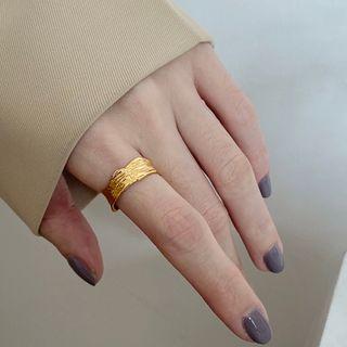 Alloy Open Ring E481 - Gold - One Size