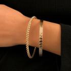 Set: Chain Bracelet + Cuff Bracelet