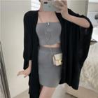 Zip Tube Top / Shrug / Pencil Skirt