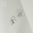 925 Sterling Silver Hummingbird Dangle Earring 1 Pair - Silver - One Size