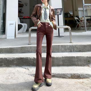High Waist Washed Flared Jeans (various Designs)