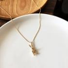 Rabbit Pendant Necklace 1 Pc - Gold - One Size