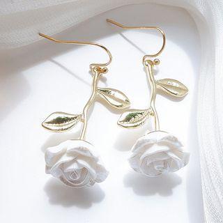 Rose Drop Earring 1 Pair - As Shown In Figure - One Size