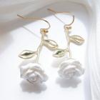 Rose Drop Earring 1 Pair - As Shown In Figure - One Size