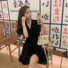 Ruffle Short-sleeve A-line Dress / Camisole / Set