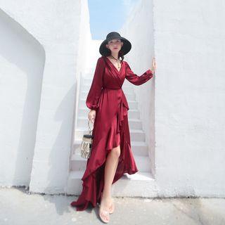 Long-sleeve High-low Sundress