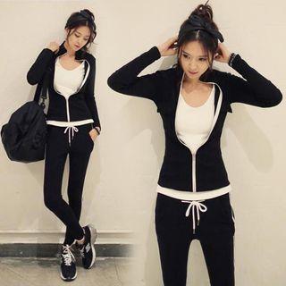 Set: Zip Jacket + Piped Sweatpants