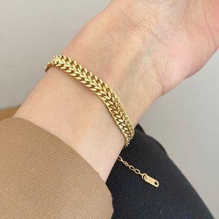 Alloy Bracelet E362 - Gold - One Size