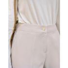 Plus Size Band-waist Boot-cut Dress Pants