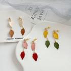 Resin Leaf Drop Earring