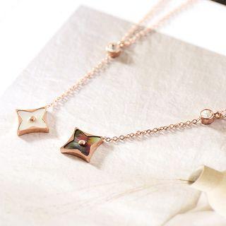 Clover Chain-drop Choker