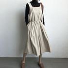 Cutout Drawstring-waist Wide-leg Jumpsuit