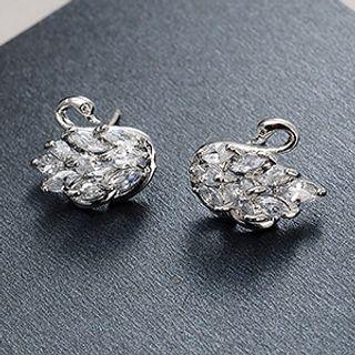 Swan Faux Crystal Earring
