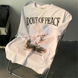Short-sleeve Dove Print T-shirt