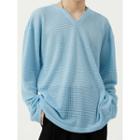 Long-sleeve Eyelet T-shirt