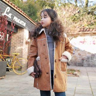 Family Matching Fleece-lining Contrast-trim Jacket