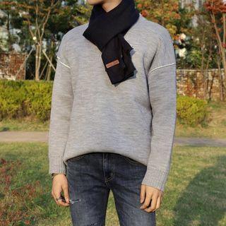Seam-detail Boxy-fit Sweater