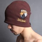 Deer-embroidered Beanie One Size