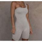 One-shoulder Romper