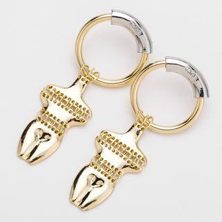 Alloy Dangle Earring 1 Pair - Gold - One Size