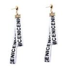 Lettering Strap Earring