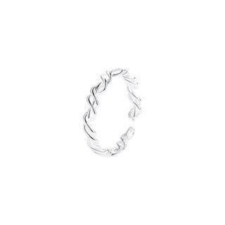 Layered Sterling Silver Ring 1 Piece - Ring - Silver - One Size