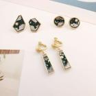 Moon & Star Rhinestone Glaze Asymmetrical Dangle Earring (various Designs)