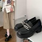 Double Chain Platform Loafers
