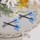 Butterfly Hair Clip Blue & Black - One Size