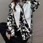 Ink Print Shirt / Shawl