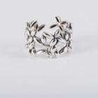 Perforated Open Ring Silver - One Size