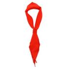Knotted Red Scarf