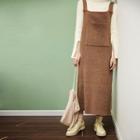 Wide Leg Ribbed Knit Jumper Pants