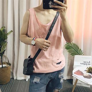 Plain Ripped Tank Top