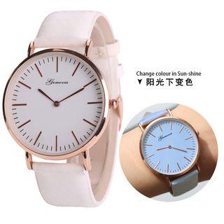 Sunlight Sensitive Color Changing Strap Watch