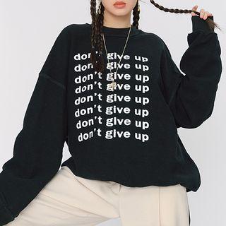 Double-print Round-neck Sweatshirt