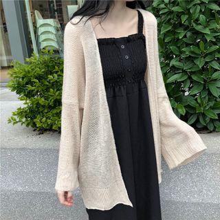 Open-front Mohair Light Cardigan
