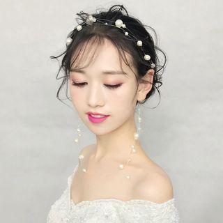 Set: Beaded Head Piece + Earring