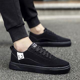 Applique Faux-suede Sneakers