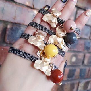 Low-poly Bear & Bead Hair Tie