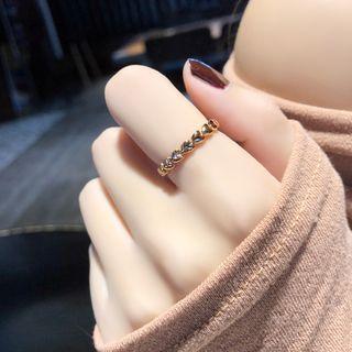Stainless Steel Leaf Ring