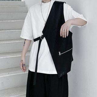 Asymmetric Tie-strap Vest
